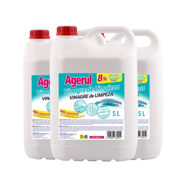 Vinagre de limpieza Agerul. Caja 3x5L