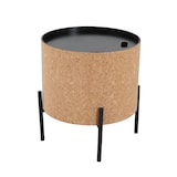 thumbnail of Möbilia Couchtisch 2er-Set | mit Stauraum | Tischkorpus MDF mit Kork natur | Metallgestell schwarz | B63xT63xH48,5 cm | 28020046 | Serie COUCHTISCH