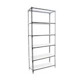 thumbnail of SimonRack Estanteria Metalica, 2500x900x500 mm, 6 Alturas, Bandeja Metal, 180 kg de Punto Flexión, Estanterias Almacenaje, Antra/Blanco - Simonclick