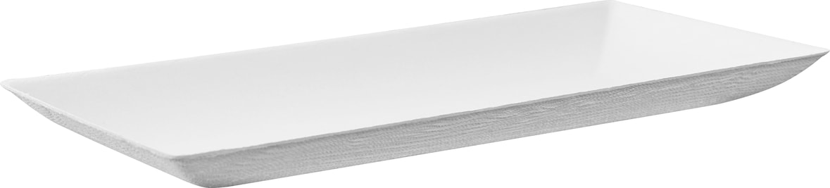 PACKNWOOD - 100u - Plato rectangular de pulpa blanco "BioNchic" - 210BCHIC918F