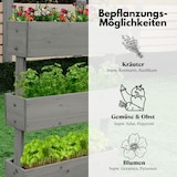 thumbnail of Coemo Kleines Vertikalbeet Hochbeet 3 Etagen inkl. Pflanzfolie