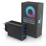 thumbnail of Aplic USB-Ladegerät 5000 mA, 4-Port Netzteil für Handy, Tablet uvm. 5000mA, 2,4A Max. je Port, 25W