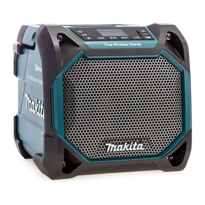 Makita DMR203 Tragbarer Lautsprecher Tragbarer Stereo-Lautsprecher Schwarz, Blau