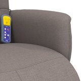 thumbnail of vidaXL Massagesessel mit Fußteil Taupe Stoff