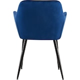 thumbnail of Silla de salón Emia en terciopelo Terciopelo/Azul