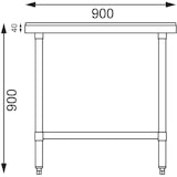 thumbnail of Vogue Arbeitstisch Mit Schneidebrett 90Cm