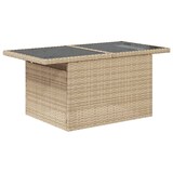 thumbnail of vidaXL 7-tlg. Garten-Sofagarnitur mit Kissen Beige Poly Rattan
