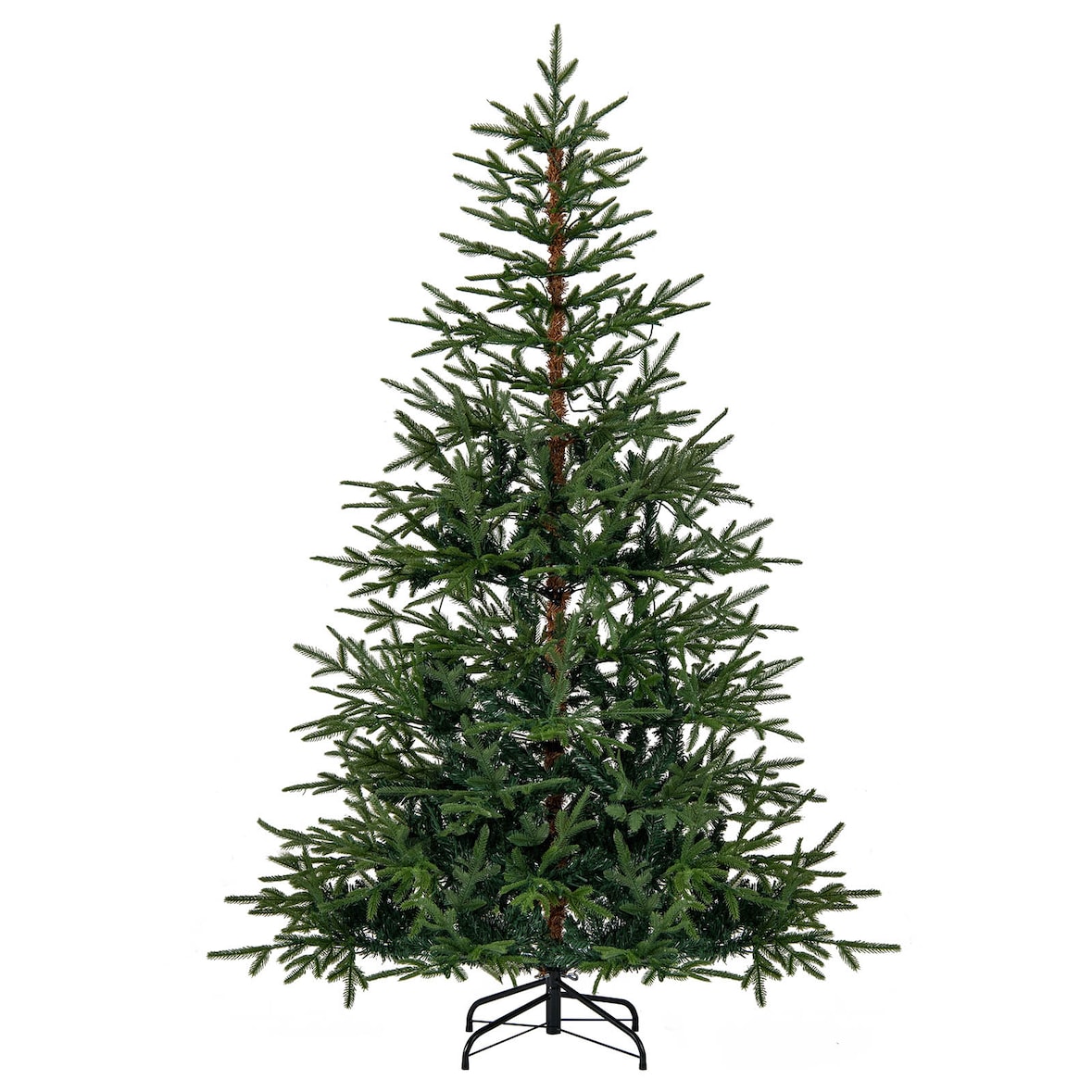 COSTWAY 180 cm künstlicher Weihnachtsbaum mit Beleuchtung, Tanne mit 250 bunten LED-Lichtern, 11 Modi und 530 PE-Zweigen, grün