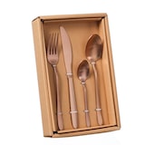 thumbnail of Besteck Set BRIT f. 4Personen Edelstahl Tafelbesteck 16teilig roségold