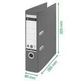 thumbnail of Leitz 1018-00-25 1018 Qualitäts-Ordner Recycle 180° - A4, 80 mm, klimaneutral, rot