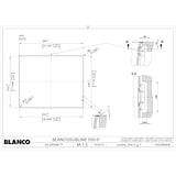 thumbnail of Blanco Silgranit Rechteckiges Spülbecken Subline 500-IF SteelFrame Anthrazit 50 x 40 cm