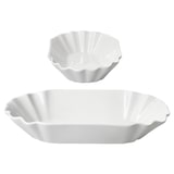 thumbnail of 6er Set FRIES Pommes-Schale oval weiß aus Porzellan 19,5x10,7cm – 24302114