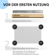 thumbnail of Björn&Schiller Bodenschutzmatte 50 x 70 cm Kratzschutz Schreibtischunterlage, Transparent, Rutschfeste Bürostuhlunterlage, Bodenmatte