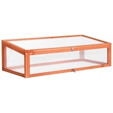 thumbnail of tectake Serre Châssis de Jardin pour Carré Potager 115 x 53 x 34 cm 115 x 53 x 34 cm Marron