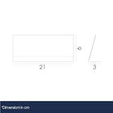 thumbnail of Danieli Store | Expositor de Mesa en metacrilato‎ | Porta Precios Inclinado, Visible de una Cara en Forma de L (21x9 cm - 6 Uds.)