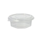thumbnail of Starpak 500 Verpackungsbecher mit Klappdeckeln, PP 8-eckig 375 ml 4,2 cm x 11 cm x 11 cm transparent