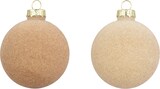 thumbnail of 10 Weihnachtskugeln 6cm Glas Samtoptik Mix Weihnachtsbaumkugeln für Weihnachten Christbaumschmuck Weihnachtsbaumschmuck Beige