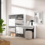 thumbnail of Schuhschrank, Platzsparender Schrank, 190x35x145 cm, Schlafzimmer, Frisiertisch, Modern Style, Weiß - 459_34