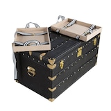 thumbnail of Angel Cerdá Baule in pelle nera 5159C 93 x 54 x 50