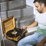 thumbnail of Tocadiscos Bluetooth PRIXTON VC400 Reproductor y Convertidor de Vinilos - Madera