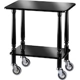 thumbnail of Carrello gueridon in nobilitato nero con bordo in gomma cm 70x50x78h