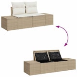 thumbnail of vidaXL Garten-Sofa-Set 6 pcs Beige und Creme 234 x 154 x 85 cm