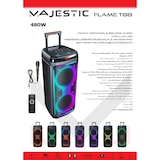 thumbnail of Sistema multimediale wireless audio a trolley  Display a led Majestic flame t88