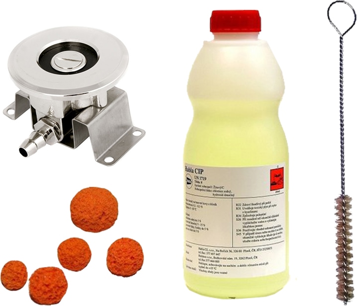 Biertap reiniging set voor platte schuifkoppeling | A-type, schoonmaakset voor biertap