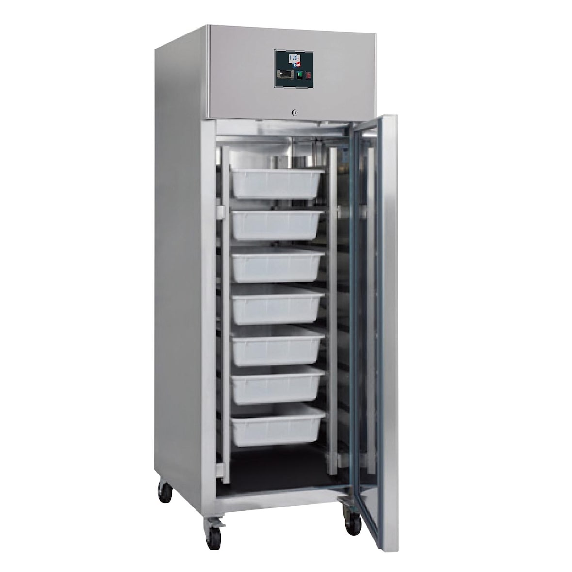 L2G - GN600TNFISH - armoire refrigeree inox, -5/+5°c, gaz r600a froid statique, 7 bacs 600x400x90mm + 7 grilles