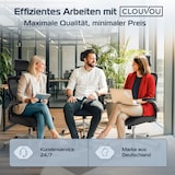 thumbnail of CLOUVOU SmartSeat, ergonomischer Bürostuhl, Rückenlehne mit Mesh Bezug, FlipUp-Armlehnen, 3D-Kopfstütze, BladeWheels, Schwarz