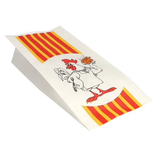 Starpak, Kipzakken, HDPE-gecoated 28 cm x 13 cm x 8 cm "Grillhähnchen" 1/1