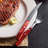 thumbnail of Tramontina STEAK-/PIZZA Messer, 6 Stück, Edelstahl, Holzgriff FSC, spülmaschinenfest