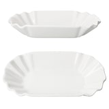 thumbnail of 2x Frietjes XL Pommesschale oval weiß Currywurst-Schale Servier-Teller Porzellan