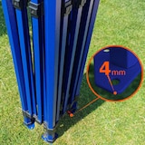 thumbnail of Faltpavillon Stahl 3x4,5m - mit 3 Wänden - Orange