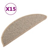 thumbnail of vidaXL Trapmatten 15 st 56x17x3 cm Bruin Halfrond