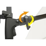 thumbnail of METRO PROFESSIONAL Guarda-sol duplo quadrado, aço, 2.5 x 2.5 m, repelente de água, branco/cinzento