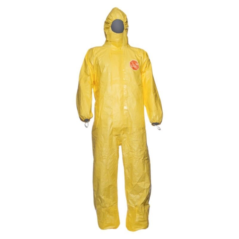 Coverguard - Combinaison de travail jetable contre les agents infectieux et anti-acide jaune TYCHEM 2000 C (Pack de 25) Jaune Taille L