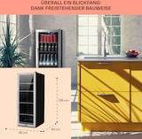 thumbnail of Beersafe 6XL Kühlschrank 171 Liter 5 Böden Panoramaglastür Edelstahl Silber