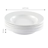 thumbnail of Assiettes réutilisables 22 cm, lot de 10 - Blanc