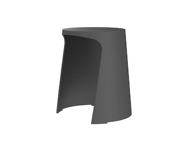 Sellex Taburete de diseño y apilable Handy Sostenible Negro, 1 unidad