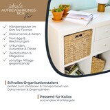 thumbnail of HMF Aufbewahrungskorb für DIN A4 Hängeregister, Korb geflochten aus Wasserhyazinthe, passend für Kallax, 33 x 38 x 32 cm