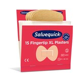 thumbnail of 60 Set `Cederroth` Salvequick Textil Pflaster (15 Stück) 87 mm x 56 mm braun `Fingertip XL`