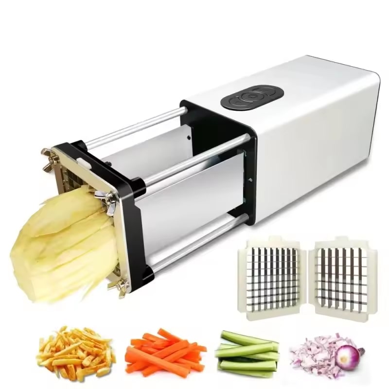 Cortador elétrico de batatas e vegetais