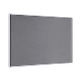 thumbnail of Tablon anuncios tapizado gris New Gen marco aluminio 600X900