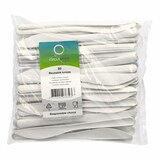 thumbnail of 50x BIO-Messer Mehrweg 185mm aus BIO-PP extra stabil weiss