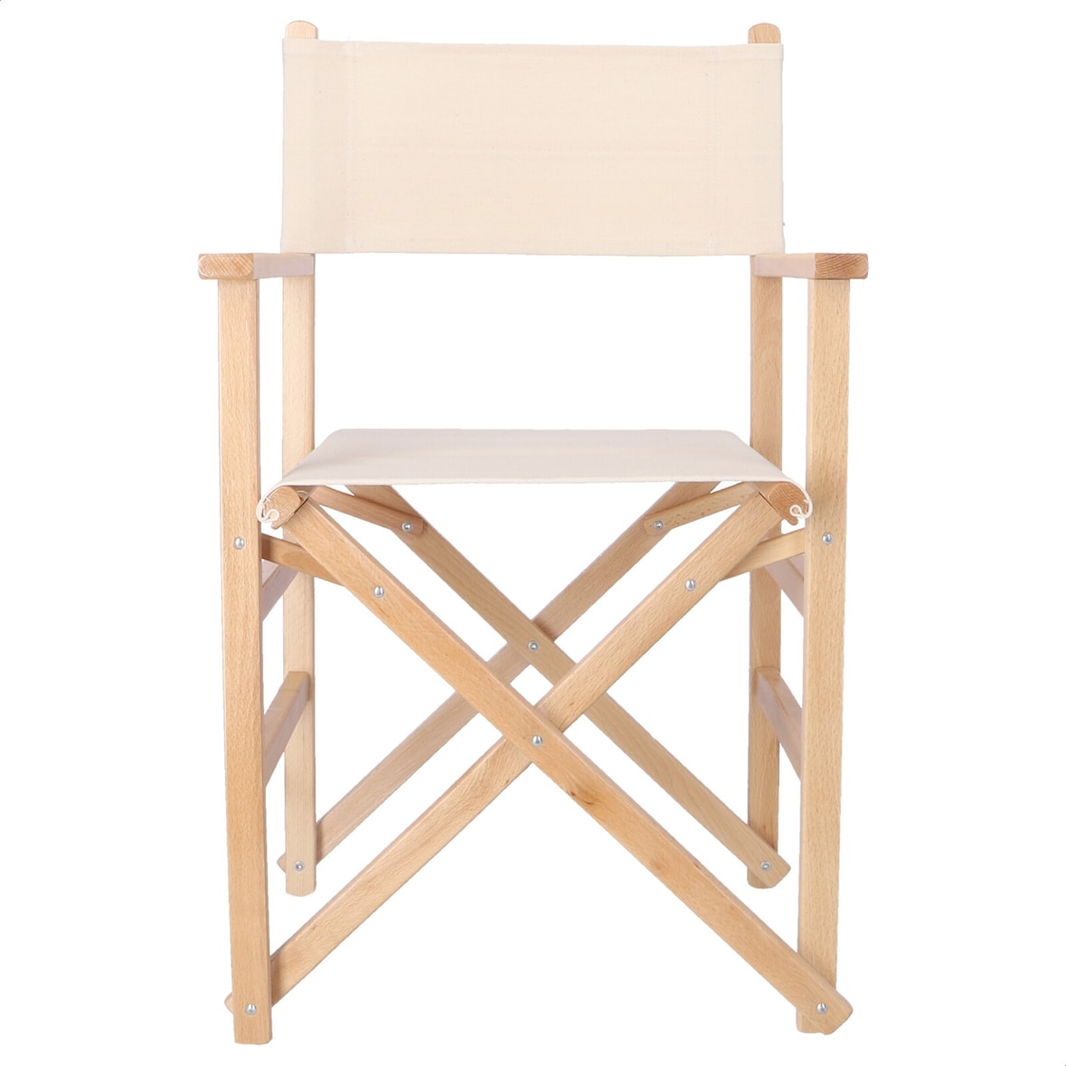 WellHome - Director-Sessel Sunset, lackiert mit rohem Canvas 51x46x86 cm