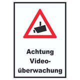 thumbnail of Achtung Videoüberwachung Schild A6 (105x148mm)