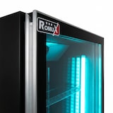 thumbnail of Romux® Gefrierschrank MD 500 Liter 1 Tür Schwarz mit Belüftet | Professioneller Gefrierschrank mit Glastür & LED
