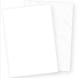 thumbnail of Aufkleberpapier selbstklebend A4 (100 Blatt) weiß matt, Rückseite geschlitzt zum Einfachen ablösen, für Laserdrucker und Inkjetdrucker geeignet