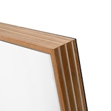 thumbnail of Ganzkörperspiegel Wandspiegel 125x45 cm mit Holzrahmen Naturholz zum Anlehnen oder zur Wandmontage horizontal vertikal klare Sicht